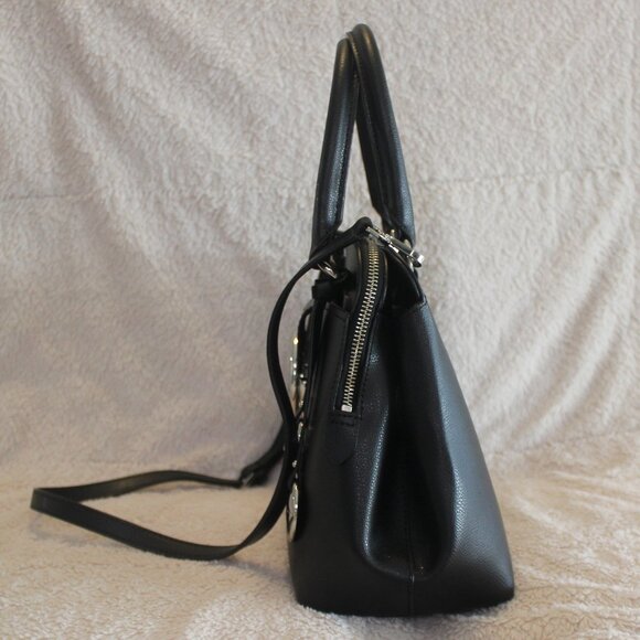 Calvin Klein Black Reese Top Handle Satchel - Picture 7 of 16